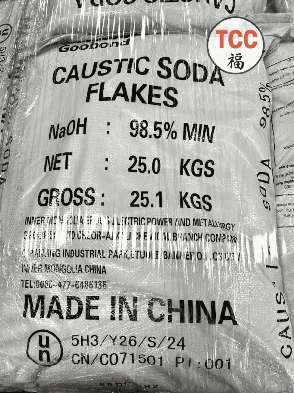 โซดาไฟเกล็ด 98.5% (Caustic Soda Flake 98.5%)