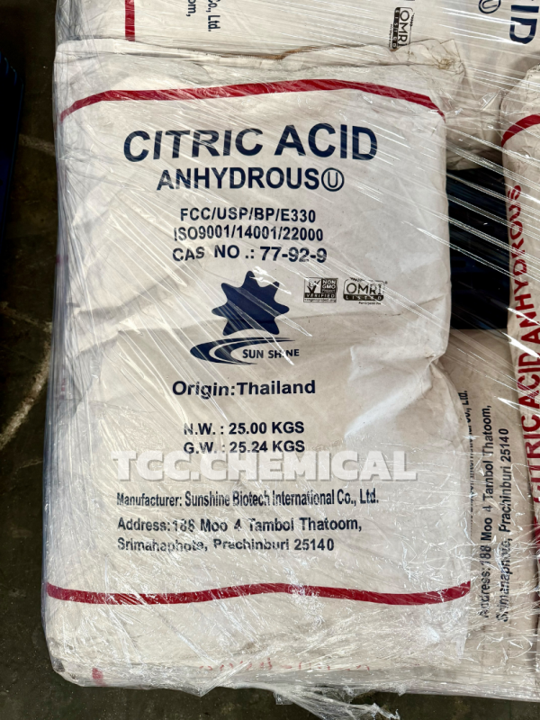 Citric Acid Anhydrous (กรดมะนาว / ซิตริก แอนไฮดรัส)